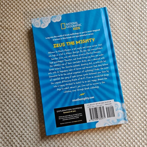 4/$40 Zeus The Mighty - Crispin Boyer - National Geographic for kids - Book 1 - Picture 5 of 5